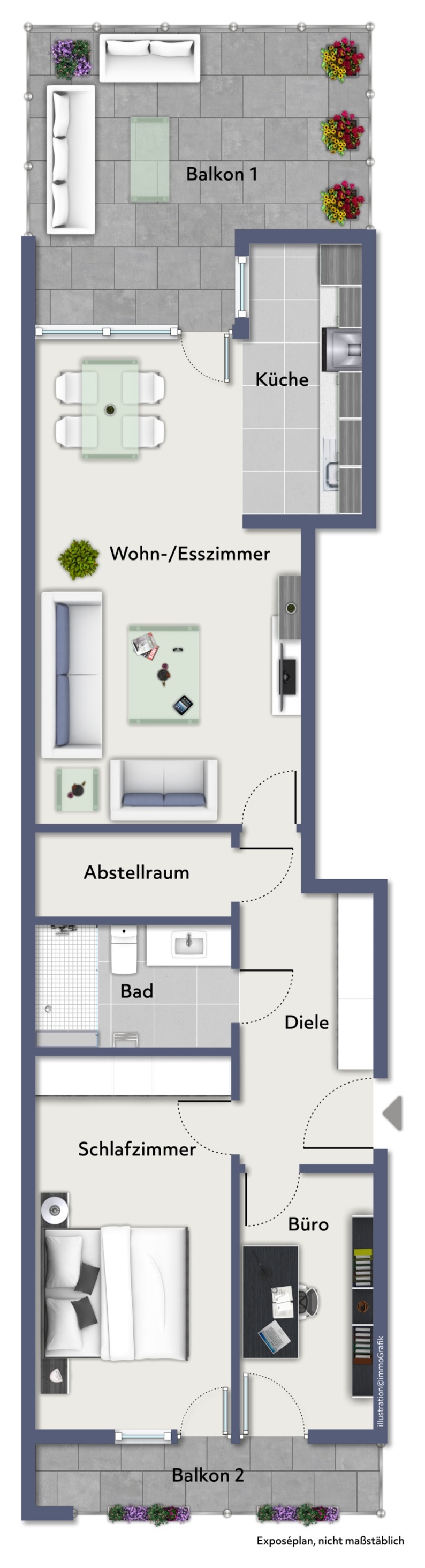 Grundriss Klostergang 16 – zum Vergrößern anklicken